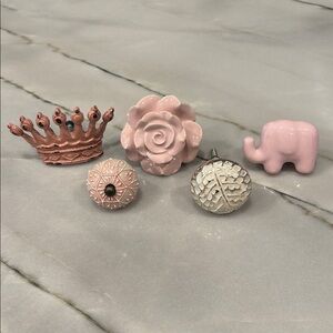 Adorable set of knobs & pulls firm